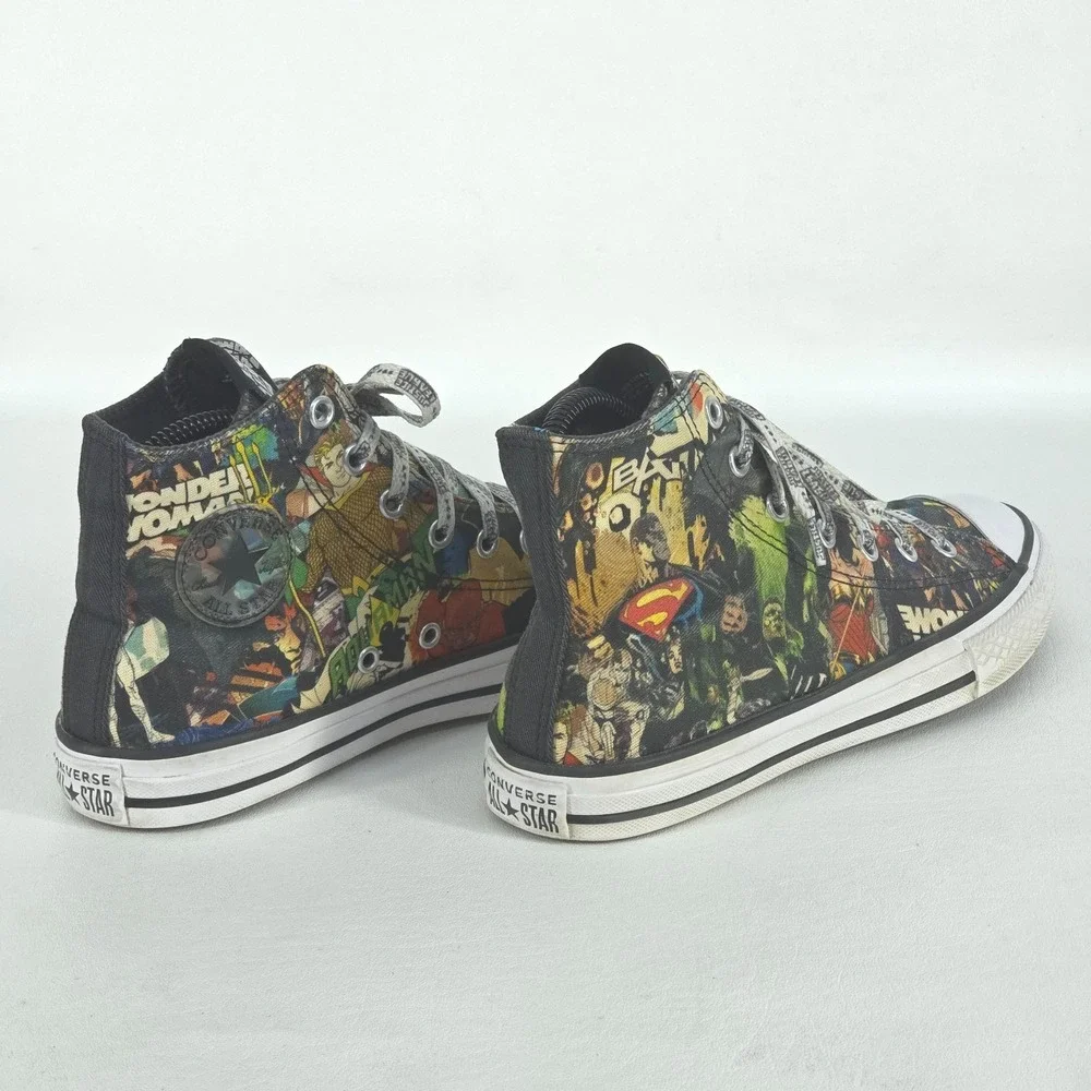 Converse Chuck Taylor All Star Hi Top Sneakers Mens 6.5 DC Comics Justice League - Picture 6 of 11
